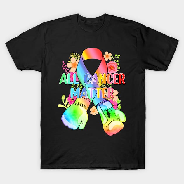 All Cancer Matter Boxing World Cancer Day 2024 Men Women T-Shirt by Mind Shapers